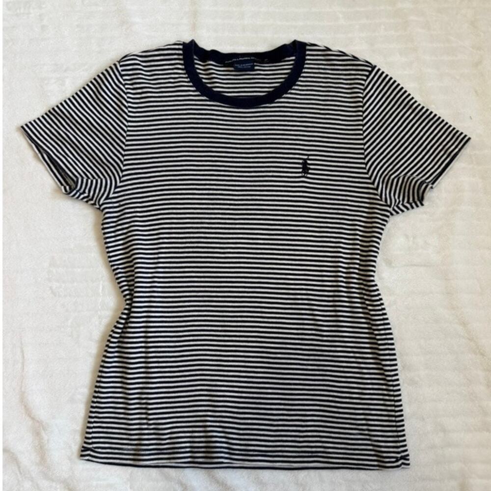 Vintage Ralph Lauren Polo Sport Striped Tee Size XL Old Money Y2K 90s
